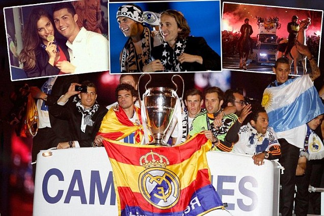 Ronaldo dan Bale Pimpin Pesta Kemenangan Real di Madrid